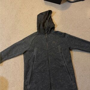 Nike Tech Fleece Zip Up Hoody Black and Gray Hoodie Size Large